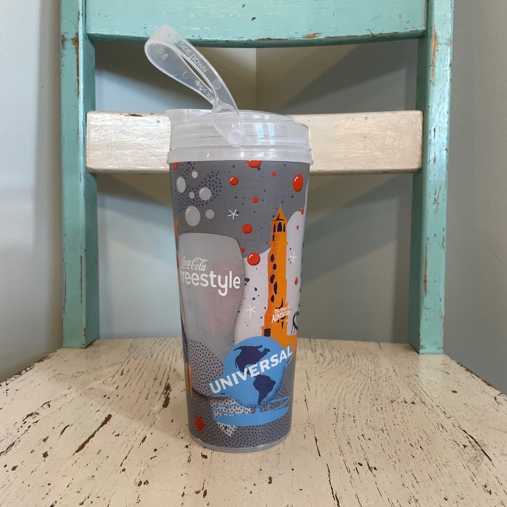 Universal Studios Coca-Cola Freestyle Souvenir Cup Volcano Bay Islands Adventure